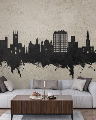 Wolverhampton England Skyline Concrete Wallpaper
