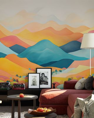 Colorful Hills Landscape Wallpaper