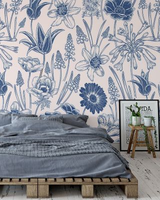 Dancing Daffodils Vibrant Floral Wallpaper