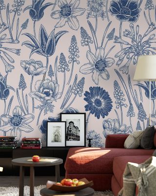 Dancing Daffodils Vibrant Floral Wallpaper
