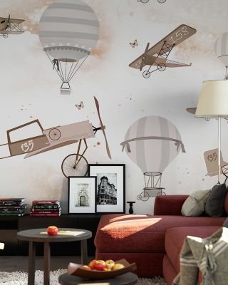 Fly Away With Me Whimsical Bird Wallpaper
