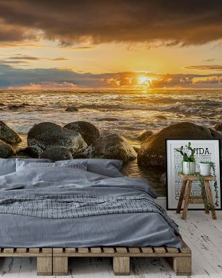Kauai Sunset Tropical Landscape Wallpaper