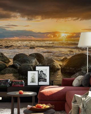 Kauai Sunset Tropical Landscape Wallpaper