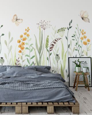 Meadow Landscape Serene Wallpaper