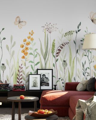 Meadow Landscape Serene Wallpaper