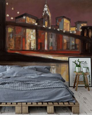 NYC Nitetime Urban Wallpaper