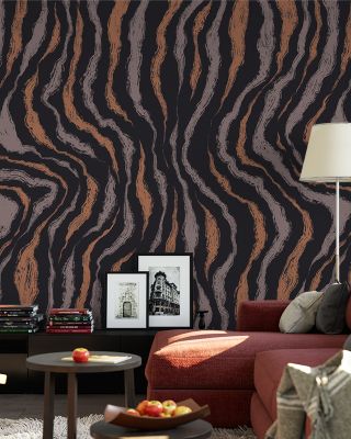 Oil Pastel Fur Textured Wallpaper