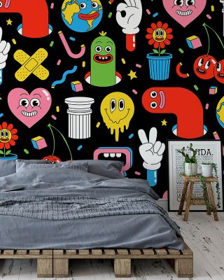 Smiley Faces Fun Wallpaper