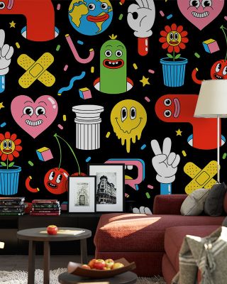 Smiley Faces Fun Wallpaper