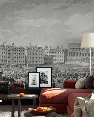 The Arrival Of The Queen At The Hotel de Ville, Paris Historical Wallpaper