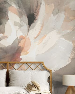 Abstract Peony Wallpaper Mural