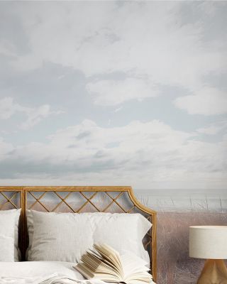 Alone on the Beach Wallpaper Mural