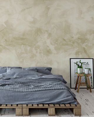Birds of Freedom Yellowish Wallpaper Mural
