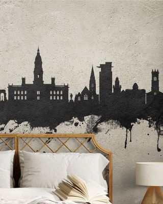 Bolton England Skyline Concrete Wallpaper Mural