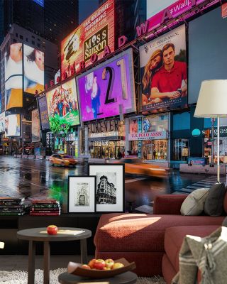 Broadway at Times Square Wallpaper Mural