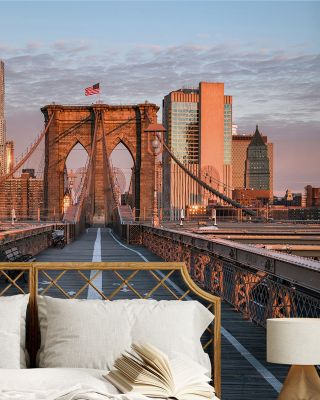 Brooklyn Bridge at Sunrise Wallpaper Mural