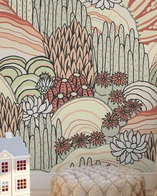 Cactai Hills Wallpaper Mural