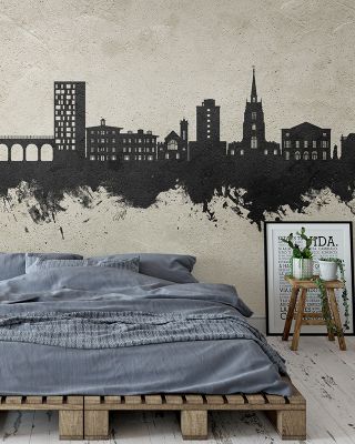 Chelmsford England Skyline Concrete Wallpaper Mural