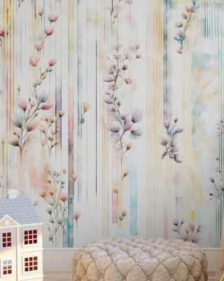Delicate Buds Wallpaper Mural