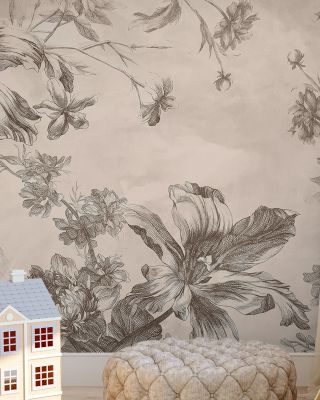 Elegant Blooms Wallpaper Mural