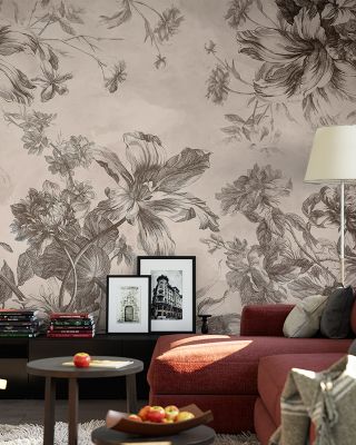Elegant Blooms Wallpaper Mural