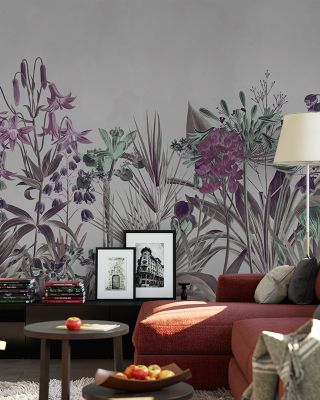 Field of Dreams Purple Wallpaper Mural