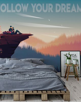 Follow Your Dreams Wallpaper Mural