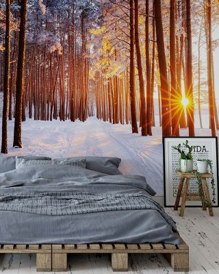 Freezing Cold Breath Wallpaper Mural