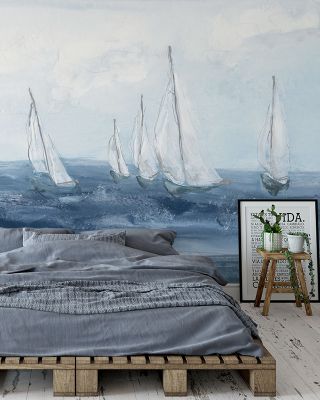 Group Sail Chops Nautical-Themed Wallpaper