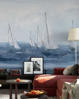 Group Sail Chops Nautical-Themed Wallpaper