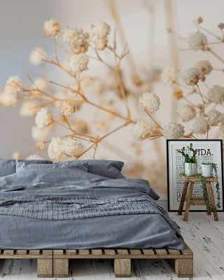 Gypsophila Floral Bedroom Wallpaper