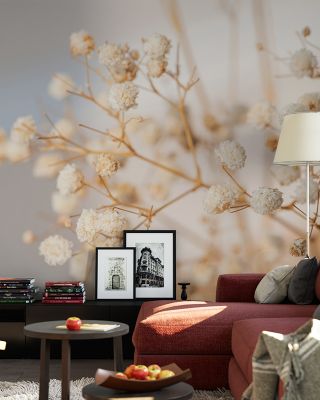 Gypsophila Floral Bedroom Wallpaper