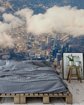 Houston Texas Cityscape Vibrant Wallpaper