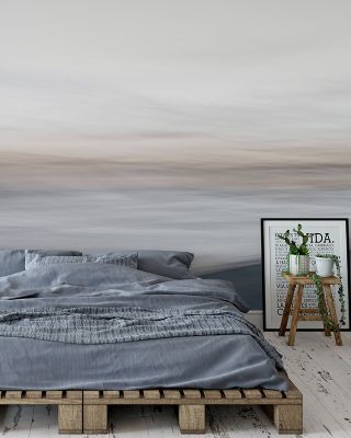 Incoming Waves Coastal Wallpaper