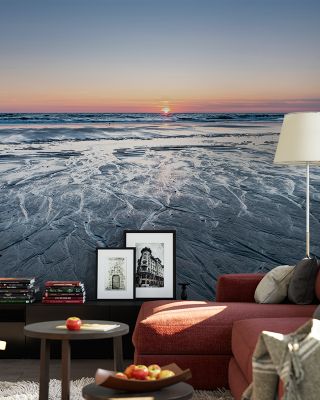 Low Tide Coastal Wallpaper