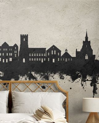 Maldon England Skyline Concrete Wallpaper