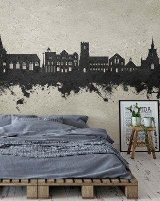 Maldon England Skyline Concrete Wallpaper
