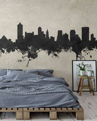 Memphis Tennessee Skyline Concrete Wallpaper