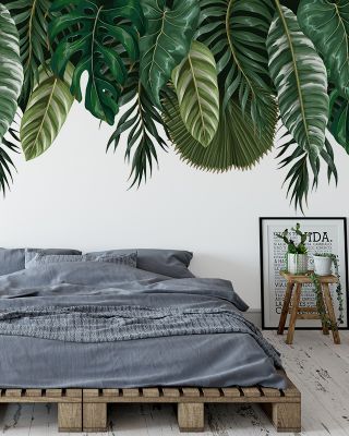 Monstera Cave Tropical Wallpaper