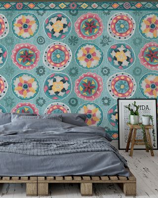 My Bohemian Life Framed Abstract Wallpaper