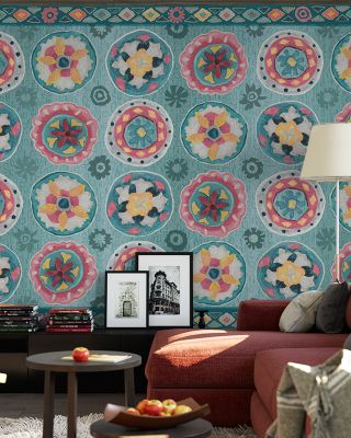 My Bohemian Life Framed Abstract Wallpaper