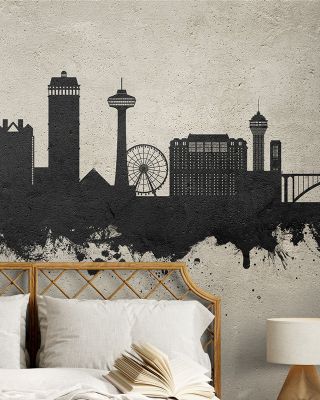 Niagara Falls Skyline Concrete Wallpaper