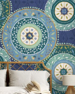 Otomi Lake XI Traditional Wallpaper