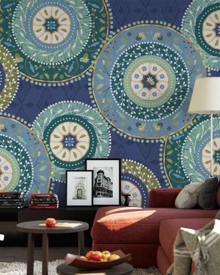 Otomi Lake XI Traditional Wallpaper