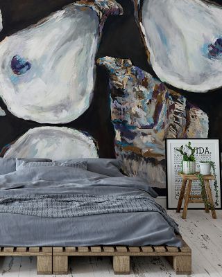 Oyster Club Nautical Wallpaper