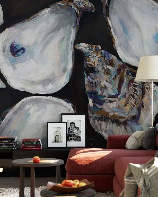 Oyster Club Nautical Wallpaper