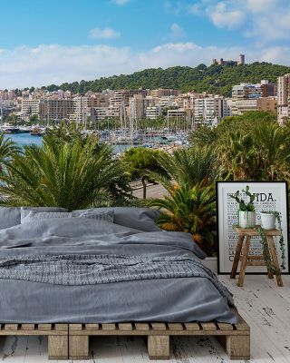 Palma de Majorca Harbor Scenic Wallpaper