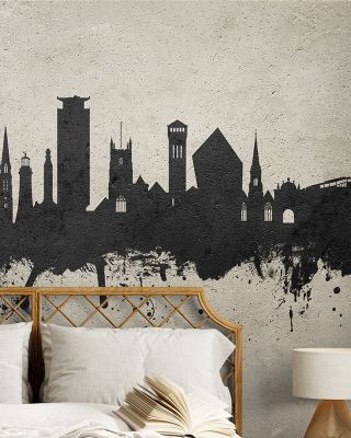 Plymouth England Skyline Concrete Wallpaper