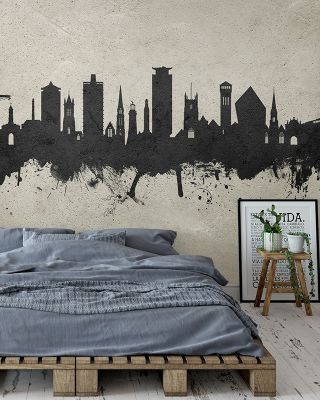 Plymouth England Skyline Concrete Wallpaper
