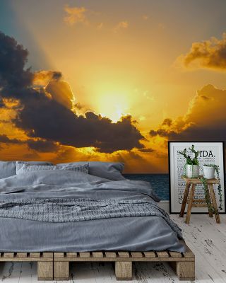 Riviera Maya Sunrise Scenic Wallpaper